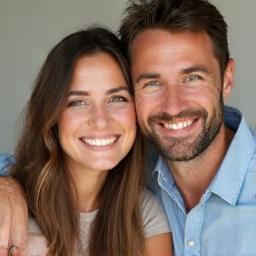 Portret van Lisa en Tom